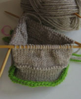 Joining top cuff - step 1
