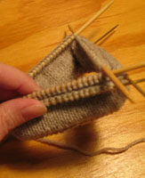 Joining top cuff - step 2