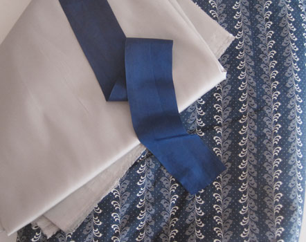 Fabrics for the Dress & Bonnet