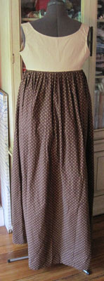 Bodiced Skirt, Back