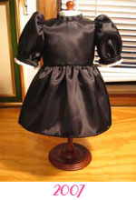 Black taffeta dress, 2007