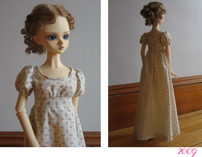 Cream & Pink Regency Dress, 2009