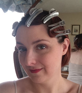 1920s marcel waves, setting the hair in clips