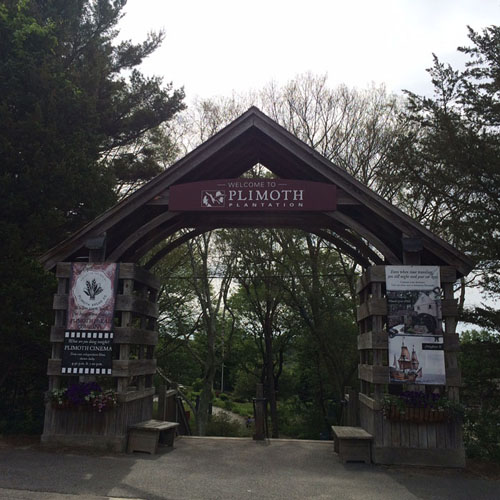 Entering Plimoth Plantation