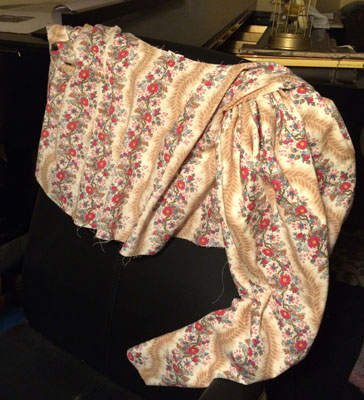 1830s bodice is nearly finished