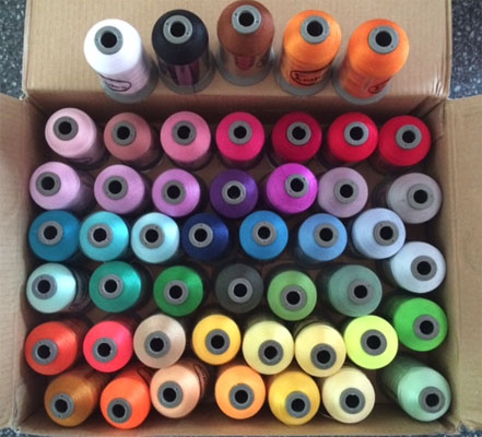 Embroidex 48 spool set of machine embroidery thread