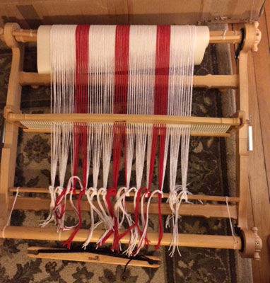 kromski harp rigid heddle loom all dressed and ready to weave