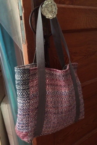 small bag made my expert weavers at Strawberry Banke